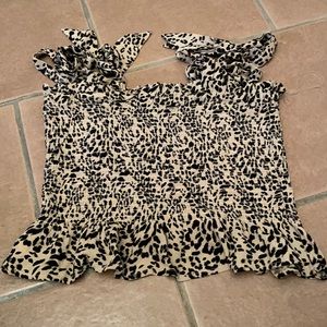 cheetah crop top